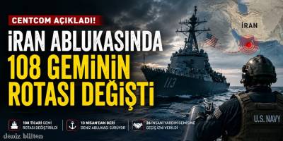 CENTCOM: İran Ablukasında 108 Geminin Rotası Değişti