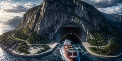 Gemiler İlk Kez Bir Dağın İçinden Geçecek