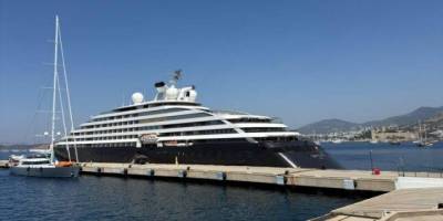 Bodrum'a "Scenic Eclipse 2" Kruvaziyeriyle 218 Turist Geldi