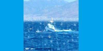 Batan Türk Katamaranının Yardımına Yunan Sahil Güvenliği Yetişti