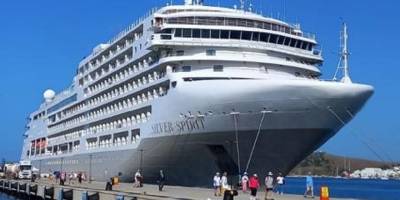 Lüks yolcu gemisi "Silver Spirit" ile Bodrum'a 564 turist geldi