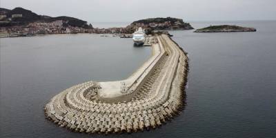 Amasra'da mendirek çalışmalarında sona gelindi