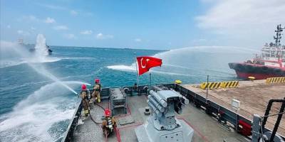 TCG Anadolu'nun Aksaz'daki ilk eğitim görüntüleri paylaşıldı
