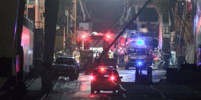 Tersanede bakımı yapılan gemide çıkan yangın söndürüldü