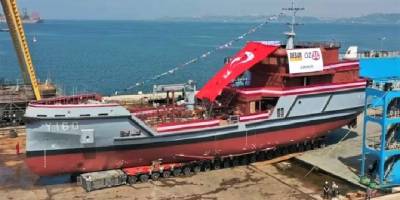 İlk akaryakıt tankeri denize indirildi