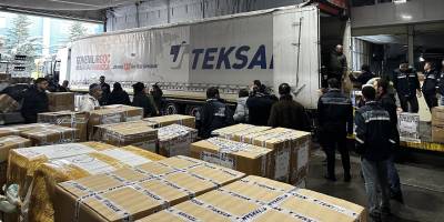 Teksan Afet Koordinasyon Ekibi Deprem Bölgesinde Aralıksız Çalışıyor