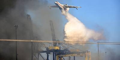 LimakPort İskenderun'daki yangın kontrol altına alındı, soğutma çalışmaları sürüyor