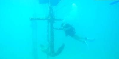 Denizden 2 ton ağırlığında gemi çapası çıkarıldı