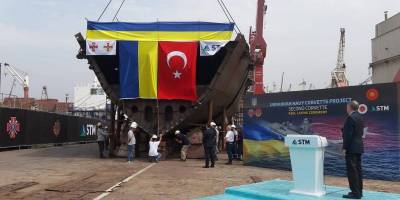 Ukrayna’nın ikinci MİLGEM Korveti kızağa kondu
