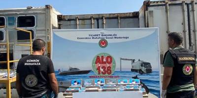 Mersin Limanı'nda yaklaşık 59 kilogram uyuşturucu ele geçirildi
