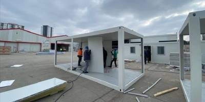 Limak, Hatay'da 2 konteyner kent kurulumuna başladı