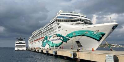 Bodrum'a "Norwegian Jade" kruvaziyeriyle 2 bin 513 yolcu geldi