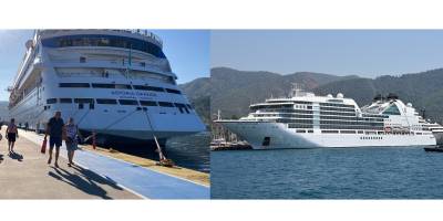 "Astoria Grande" ve "Seabourn Encore" ile kruvaziyer turizmi devam ediyor