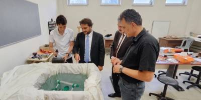 Yaman Şen, Med Marine Tuncer Şen Fen Lisesi'ni ziyaret etti