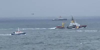 Kuzey Denizi'nde çatışma sonrası kayıp 4 mürettebat aranıyor