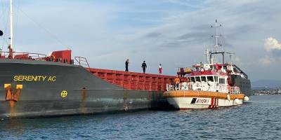 Kuru yük gemisindeki patlamada 4 kişi yaralandı