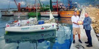 Yelkeniyle tek kişilik Türkiye turunu tamamladı