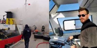 Tekirdağ'da römorkörde çıkan yangında dumandan etkilenen kişi öldü