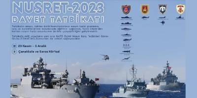 "Nusret-2023 Davet Tatbikatı" Çanakkale ve Saros Körfezi'nde başladı