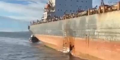 Husilerin vurduğu 'Number 9' gemisi tamir için Yalova getirildi