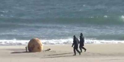 Sahilde gizemli küre alarmı!