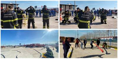 Kocaeli İtfaiyesi’nden tersane personeline eğitim