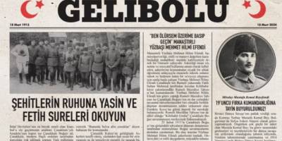 Çanakkale'de 18 Mart'a özel "Gelibolu Gazetesi" yayımlandı