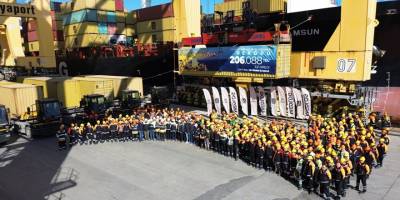 Asyaport, aylık elleçlemede Türkiye rekorunu kırdı