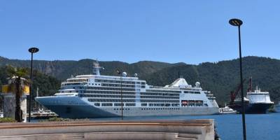 Marmaris'e 2024'ün ilk kruvaziyer gemisi geldi