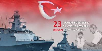 Deniz Kuvvetleri Komutanlığından, 23 Nisan'da 23 gemi ile 23 liman ziyareti