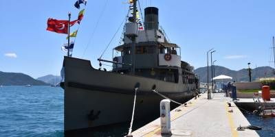 TCG Nusret Müze Gemisi Marmaris'te ziyarete açıldı