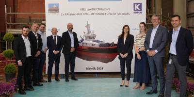 SANMAR, metanol yakıtlı römorkörler için omurga kaynak töreni düzenledi