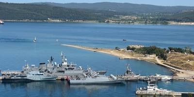 Almanya Deniz Kuvvetlerine ait gemiden Çanakkale'ye liman ziyareti