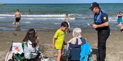 Samsun Emniyeti boğulmalara karşı havadan, karadan ve denizden uyardı