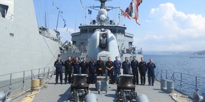 TCG Yıldırım firkateyni Yunanistan'a liman ziyareti gerçekleştirdi