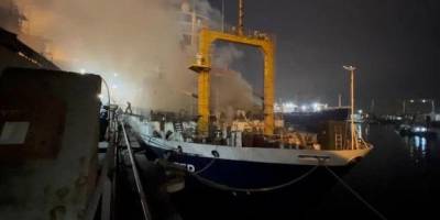 Bakım gören gemide çıkan yangın hasara yol açtı