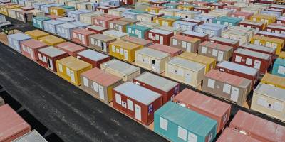 Dünya Kupası'nda kullanılan konteynerler depremzedelerin yeni evi olacak