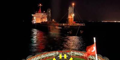 "RAZOUK" isimli gemi Karanlık Liman Demir Sahası'na götürüldü