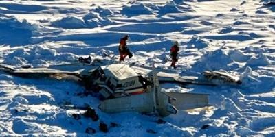 Alaska'da dün kaybolan uçağın enkazı ile 10 kişinin cansız bedenlerine ulaşıldı
