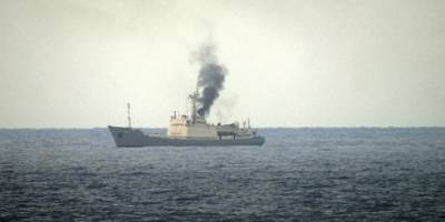 Rus casus gemisi, 'Türkiye'nin tatbikat alanının yakınında' alev almış