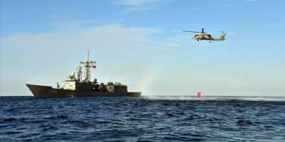 TCG Gelibolu fırkateyni Libya açıklarında eğitimler gerçekleştirdi