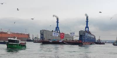 Hicri Ercili Shipyard, Yüzer Havuzunu Denize İndirdi