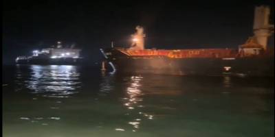 Karaya oturan yük gemisi için kurtarma çalışması başlatıldı