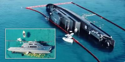 Ege'de terk edilen süper yat: 007 