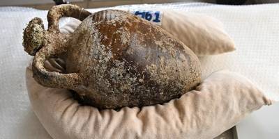 1100 yıllık kapağı açılmamış amfora heyecanlandırdı