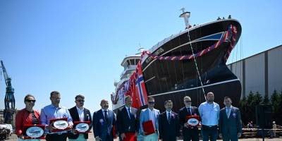 Quantus Balıkçı Gemisi denize indirildi