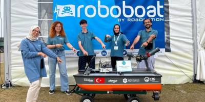 KTÜ, 'Elektrilkli Otonom Su Üstü Araç Yarışması’nda' dünya ikinci oldu