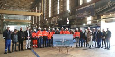 Tersan, Acta Marine için inşa ettiği Servis Destek Gemisi için çelik kesti