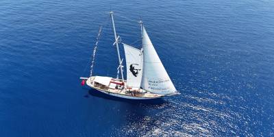 Cumhuriyet'in ilk yelkenli okul gemisi Bodrum'a döndü