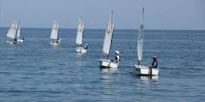 Tekirdağ'da sporcular mavi sularda milli takıma yelken açıyor